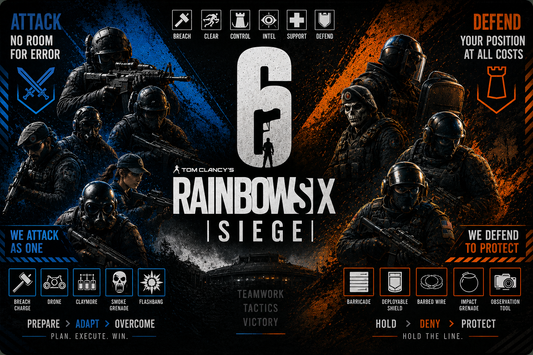 Rainbow Six Siege Inspired Desk Mat | Tactical XXL Gaming Mouse Pad for FPS Gamers
