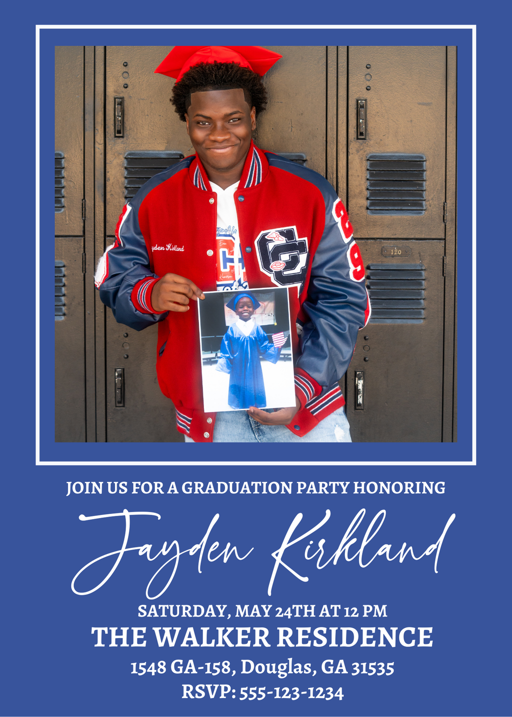 Custom Open House Graduation Photo Magnets – Class of 2025 Keepsake