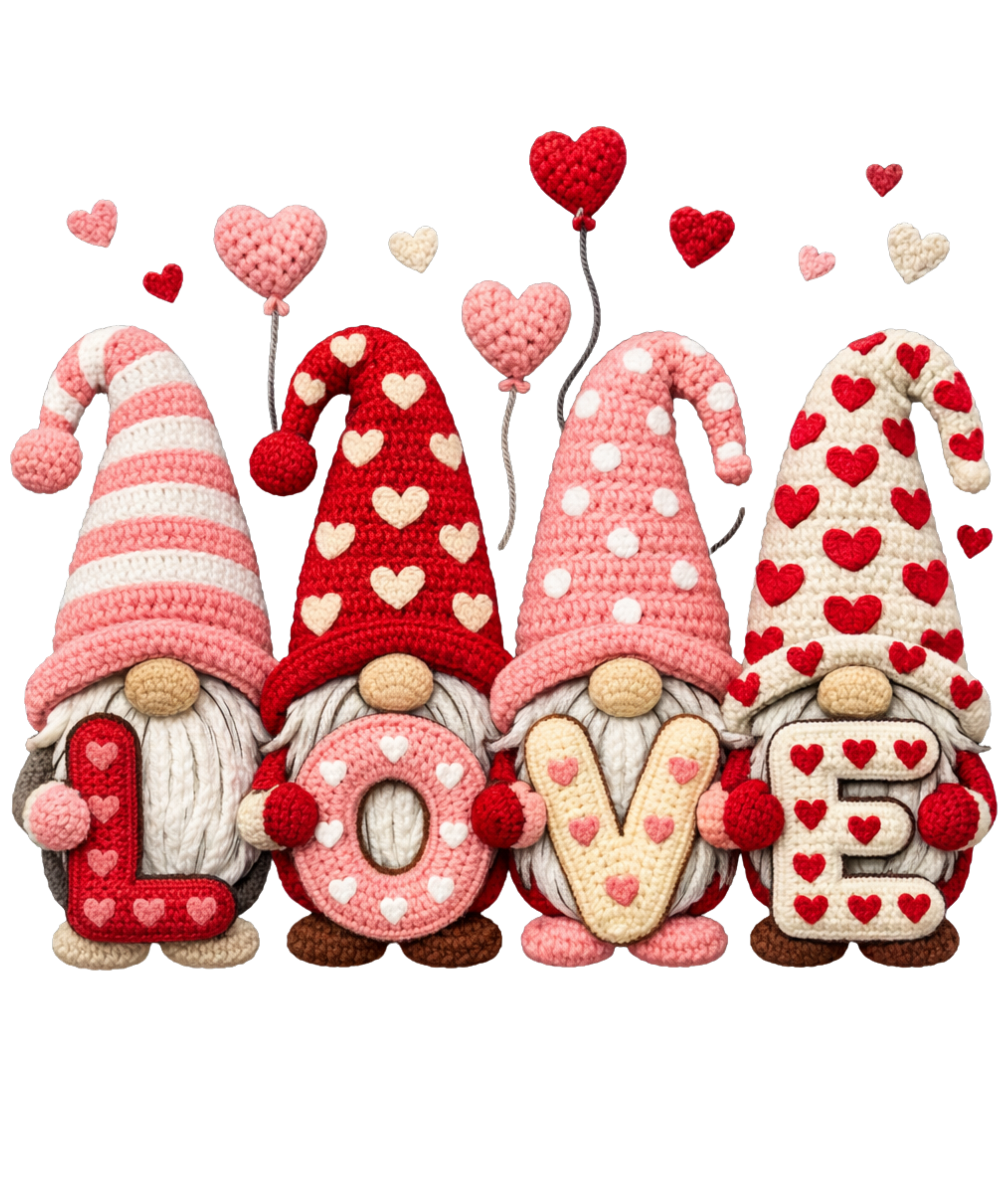 Valentine Love Gnome DTF Transfer | Valentine’s Day Gnome DTF Print