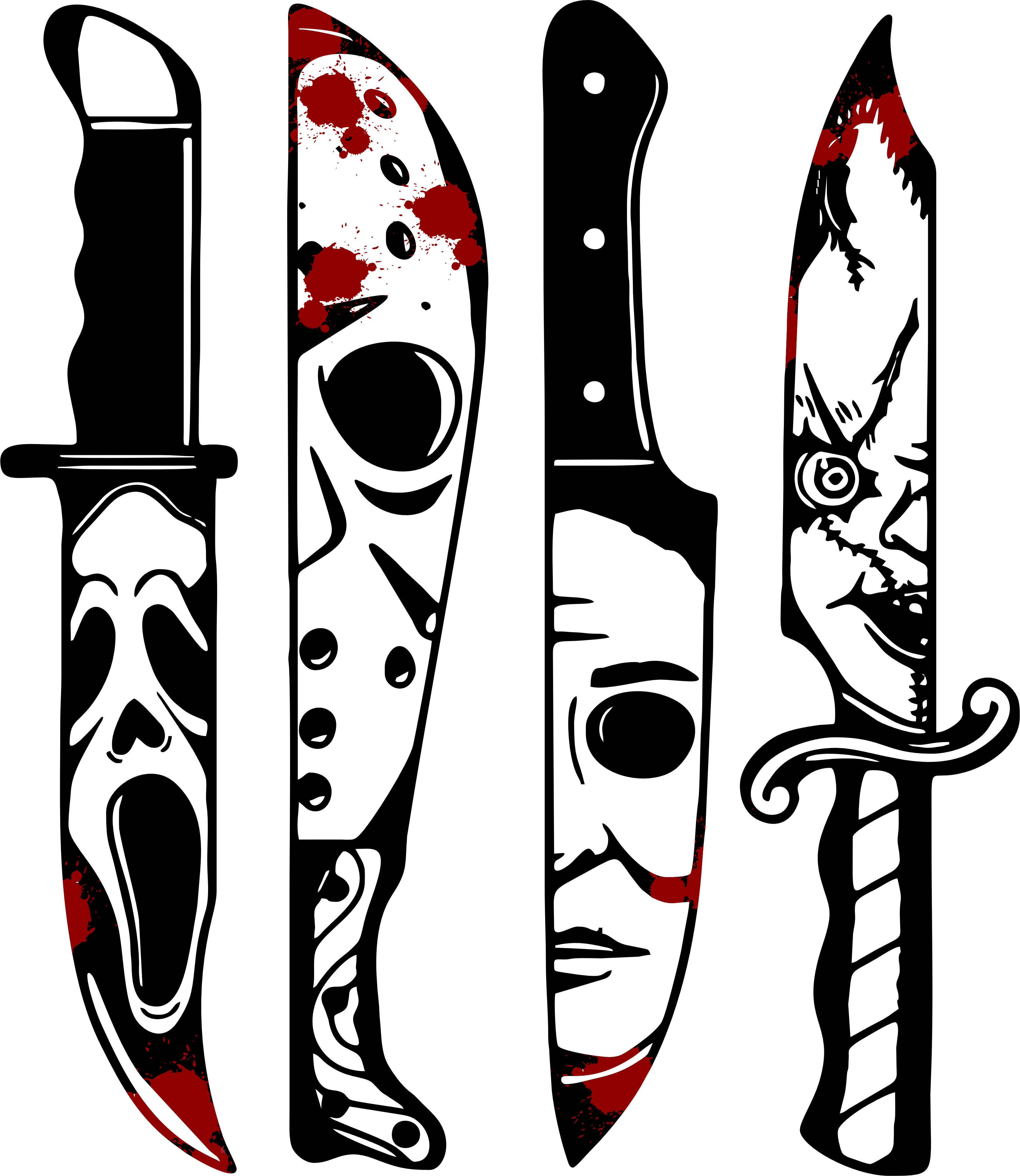 Bloody Knives – DTF Print