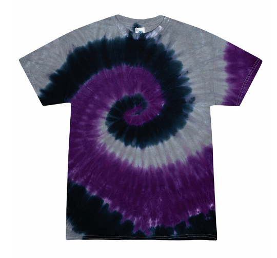 Magic Black, Grey and Purple Tie Dye (Blank)