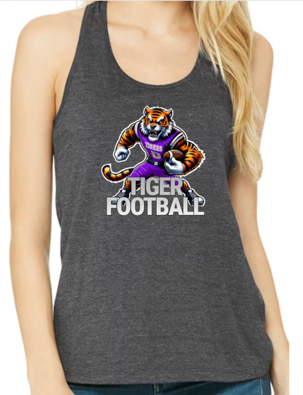 Tiger Football Tank Tops