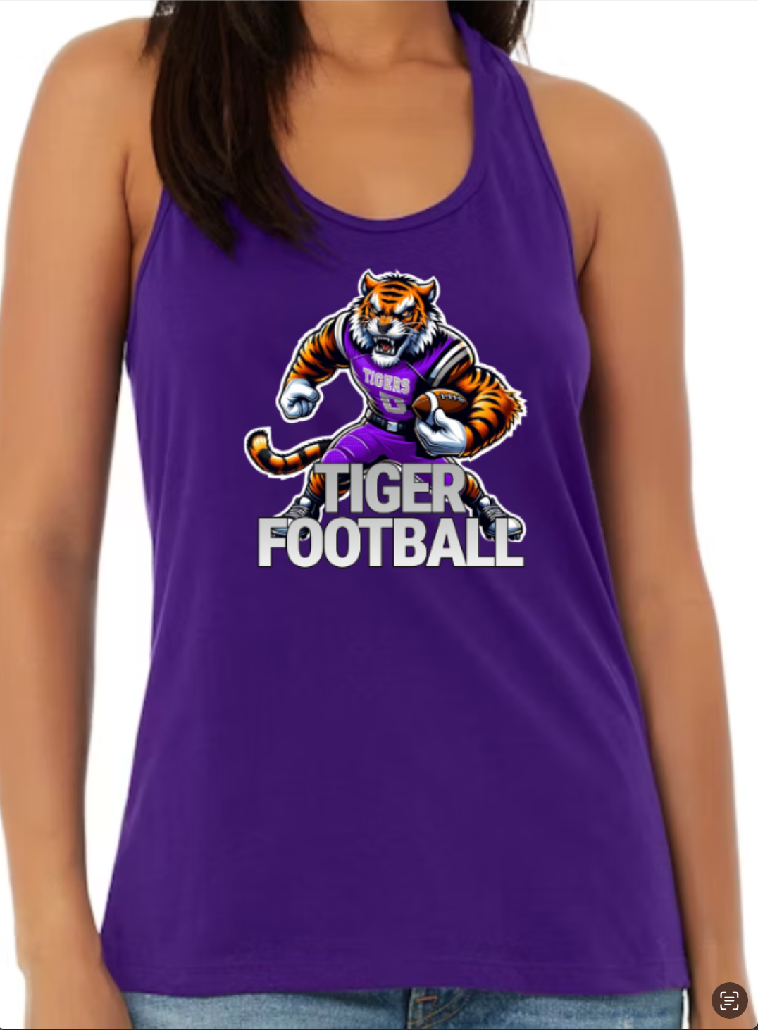 Tiger Football Tank Tops