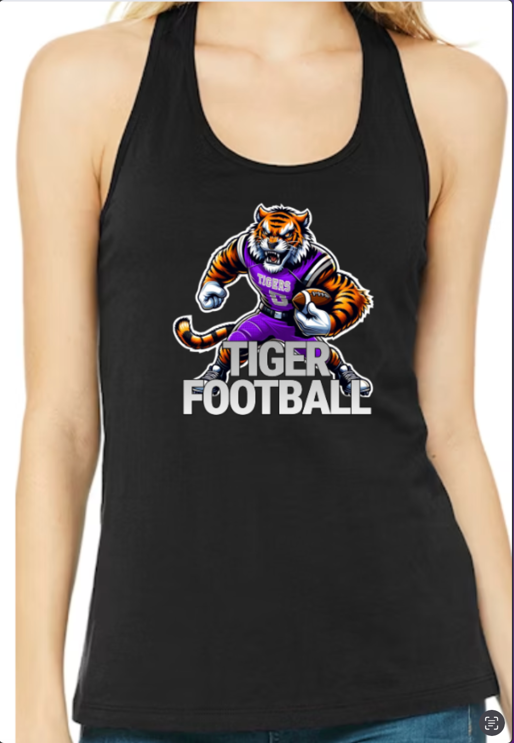 Tiger Football Tank Tops