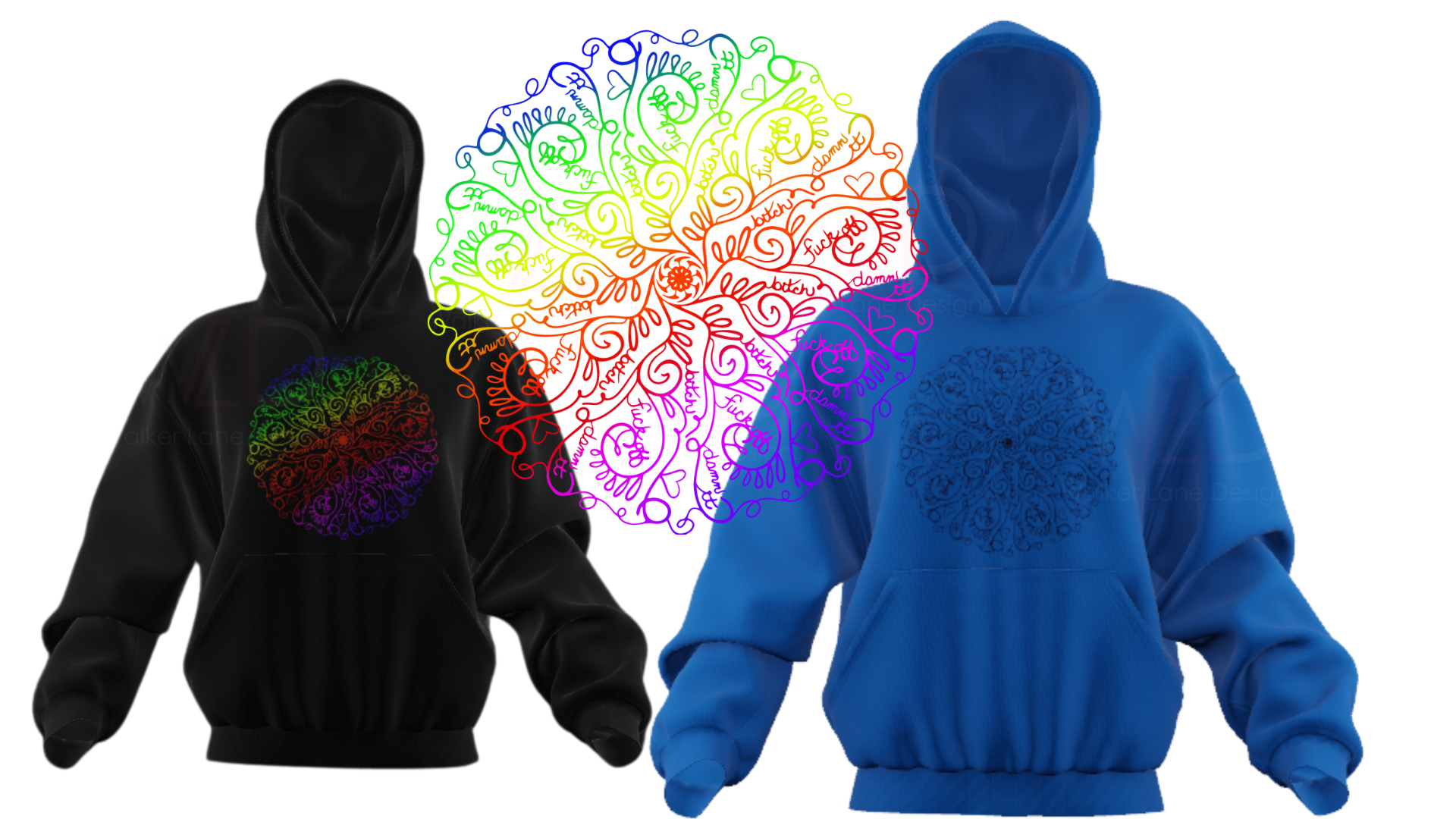 Curse Word Mandala Hoodie