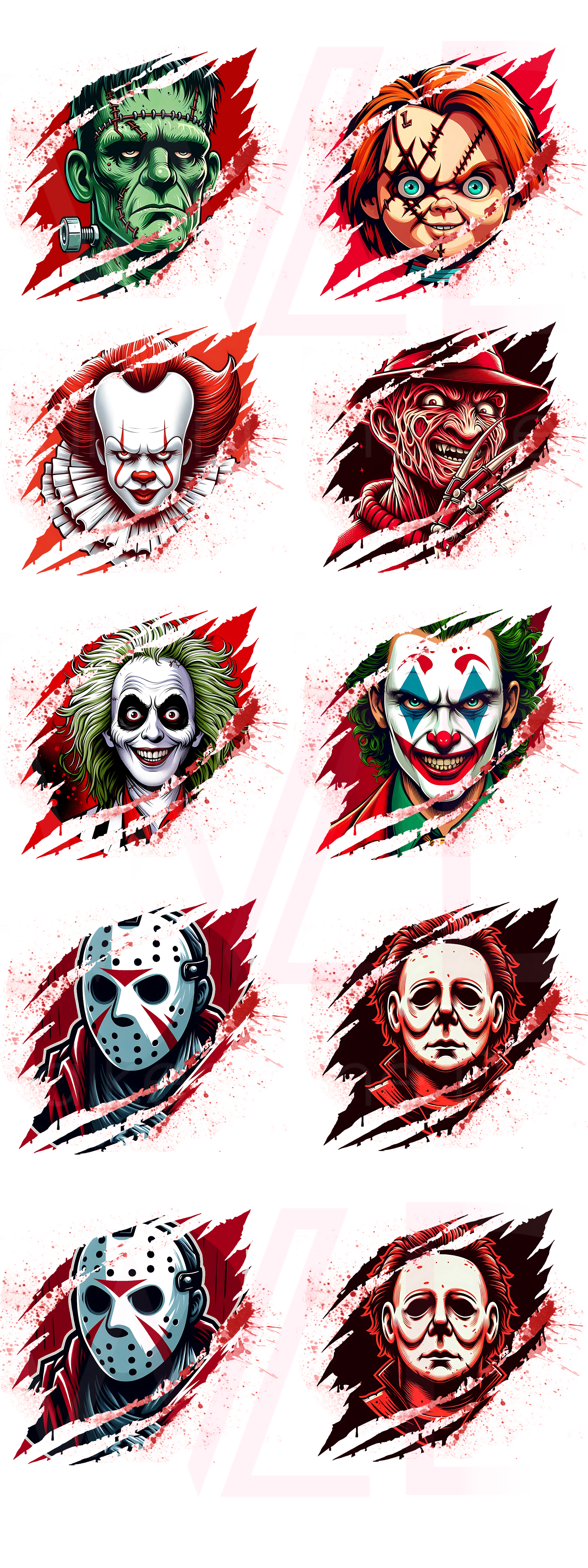 Horror Gang DTF Transfer Sheet – 22" x 60"